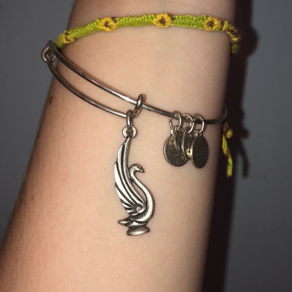 Silver Swan Alex and Ani Bracelet